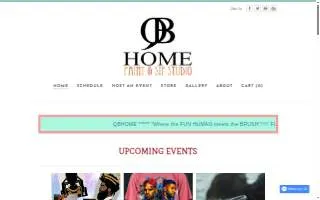 QBHOME Paint & Sip website