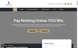 Southern Injury Attorneys website