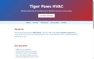 Tiger Paws website