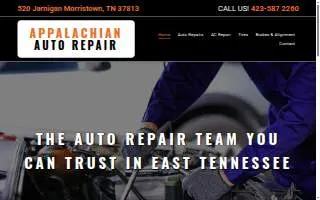 Appalachian Auto Repair website