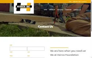 Herrco Foundation Solutions website