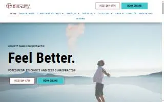 Heskett Family Chiropractic of Morristown website
