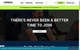 National Fitness website