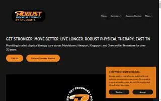 Robust Physical Therapy by St. Luke's - Morristown website