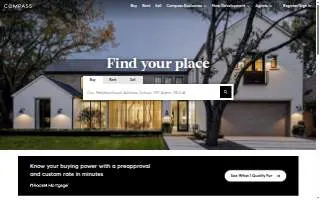 Compass Real Estate of Rye website