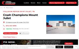 Crash Champions Collision Repair Mount Juliet
