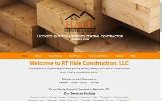 RT Hale Construction, LLC - Fence, Deck and Roofing website