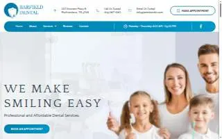 Barfield Crescent Dental website
