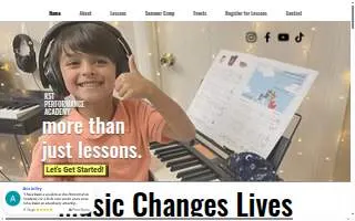 KST Performance Academy website