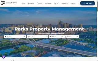 Parks Property Management of Murfreesboro website