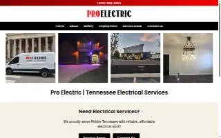 Pro Electric TN, LLC of Murfreesboro website
