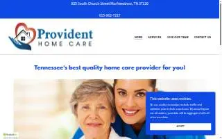Provident Home Care Inc. website