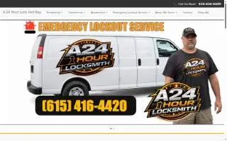 A 24 Hour Lock and Key of Nashville website