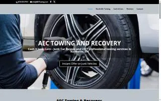 A E C Towing and Recovery website