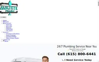 Avantel Plumber of Nashville TN website