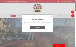 Bailey's Wrecker Service of Nashville website