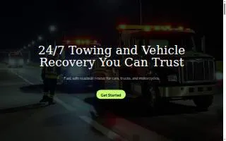 Ben Tow and Roadside Services website