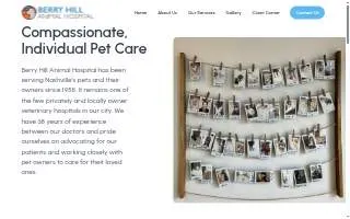 Berry Hill Animal Hospital website