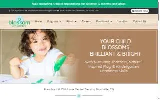 Blossom Academy website