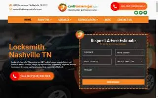 CallOrange Locksmith of Nashville Tennessee website