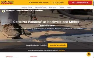 CertaPro Painters of Nashville and Middle Tennessee website