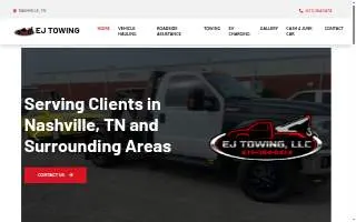 Ej Towing LLC website