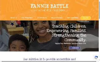 Fannie Battle Day Home website