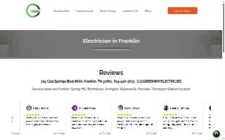 Greenway Electric of Franklin website