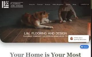 L & L Flooring and Design website