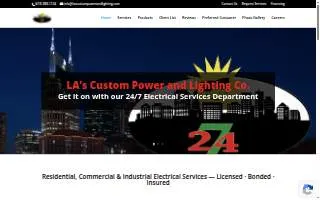 LA's custom website