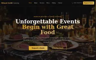 Mixed Grill Catering website