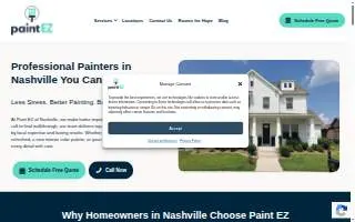 Paint EZ of Nashville website