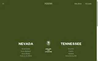 Perenn Bakery website