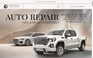 Prestige Auto Repair of Nashville website
