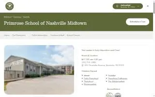 Primrose School of Nashville Midtown website