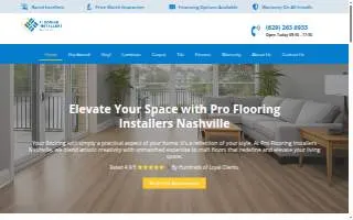 Pro Flooring Installers Nashville website