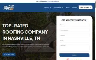 Ragan Roofing website