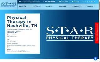 STAR Physical Therapy Nashville, Tennessee - Bellevue website