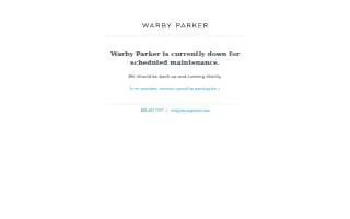 Warby Parker Edgehill website