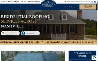 White Glove Roofing website