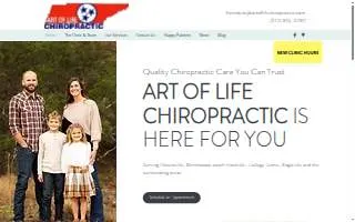 Art of Life Chiropractic website