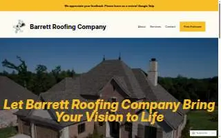 Barrett Roofing Company website
