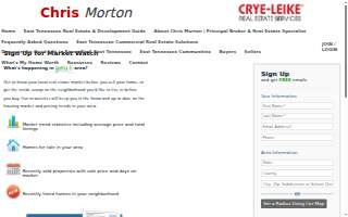 Chris Morton with Crye-Leike Real Estate