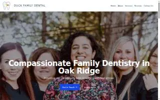 Duck Family Dental website