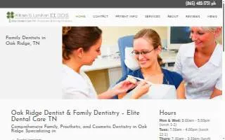 Elite Dental Care TN website