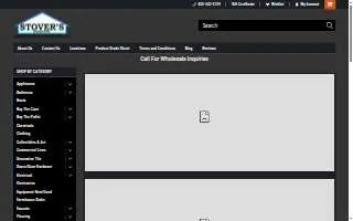 Stovers Liquidation website