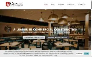 Citadel Construction of Sevierville website