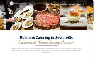 Holston's Catering website