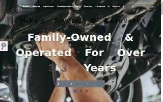 Mike's Towing & Recovery of Shelbyville website