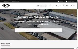 4M Autoplex website